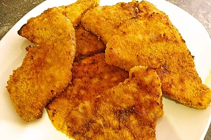 Panierte Schnitzel aus dem Backofen (Bild)
