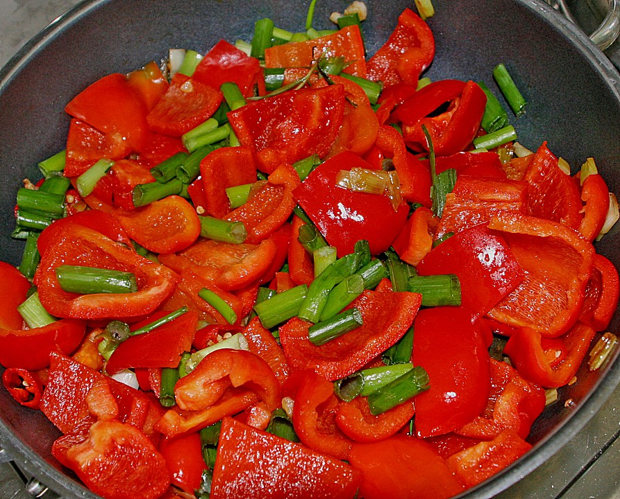 Rotes Paprika-Lauch Gemüse von gs_pe | Chefkoch