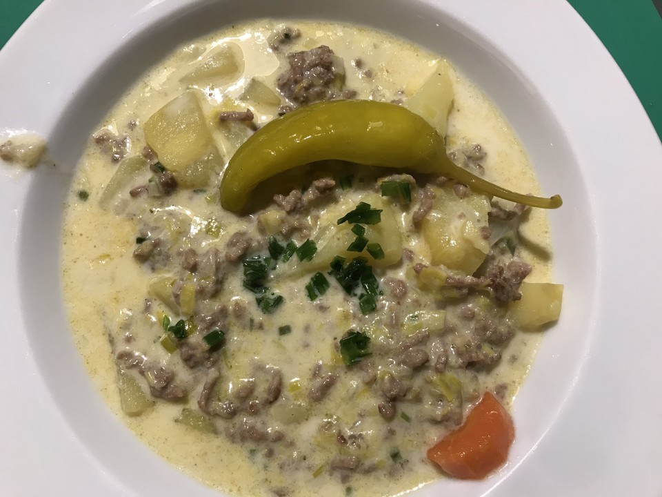 Hack-Lauch-Kartoffel-Käse Eintopf von Channly | Chefkoch