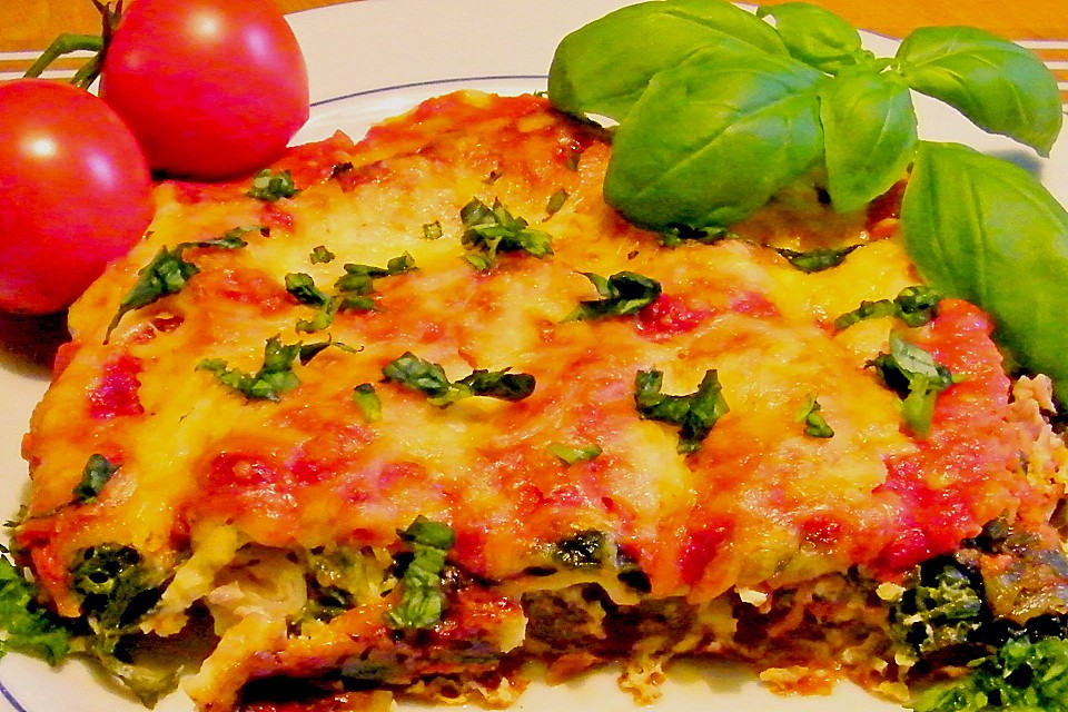 Tomaten-Spinat Lasagne mit Hackfleisch von garten-gerd | Chefkoch