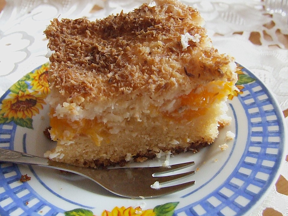Früchtekuchen mit Mandarinen vom Blech von knuspy | Chefkoch