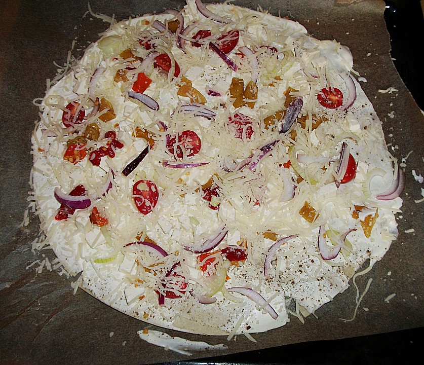 Flammkuchen &amp;quot;griechische Art&amp;quot; von cookiekitty | Chefkoch