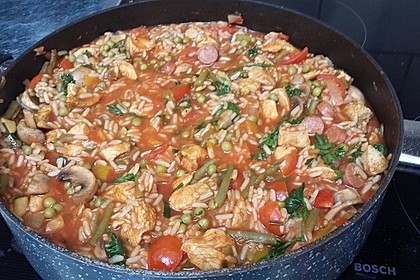 Huhn-Chorizo Paella (Bild)
