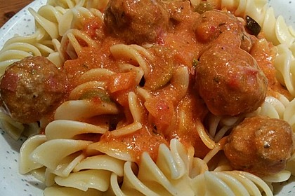 Albertos Spaghetti mit Meatballs (Bild)