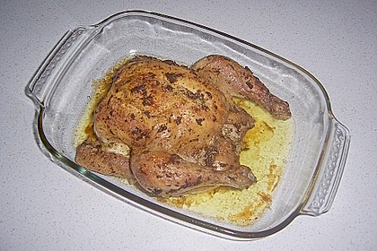 Kräuterhuhn aus dem Ofen (Bild)