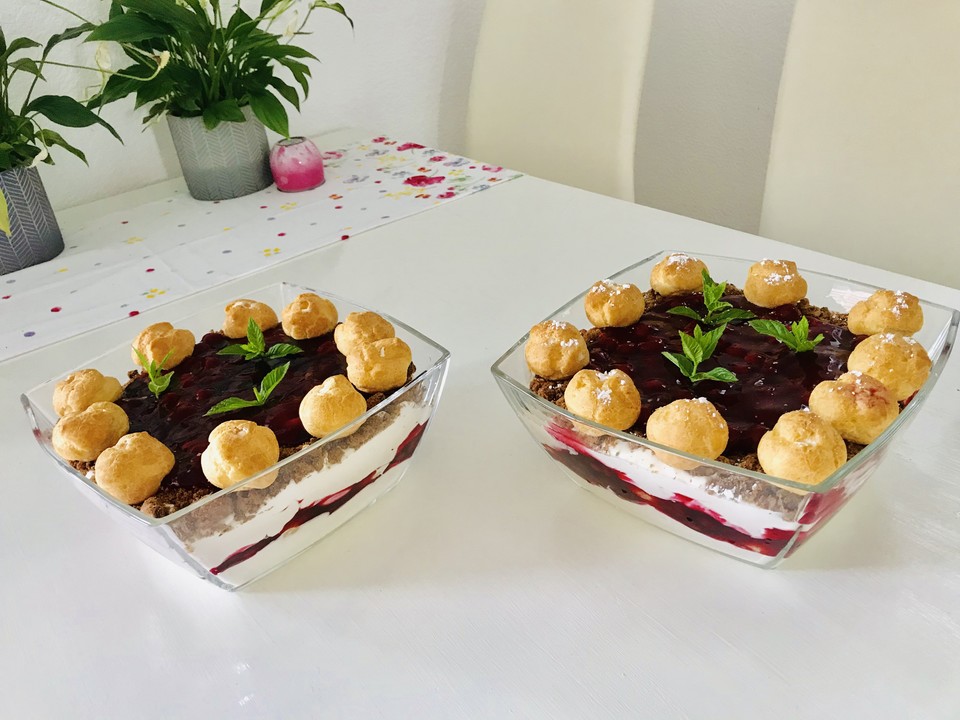 Windbeutel Dessert - Schnelle Rezepte