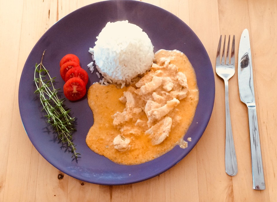 Hähnchen-Curry auf Nudeln von IsilyaFingolin | Chefkoch