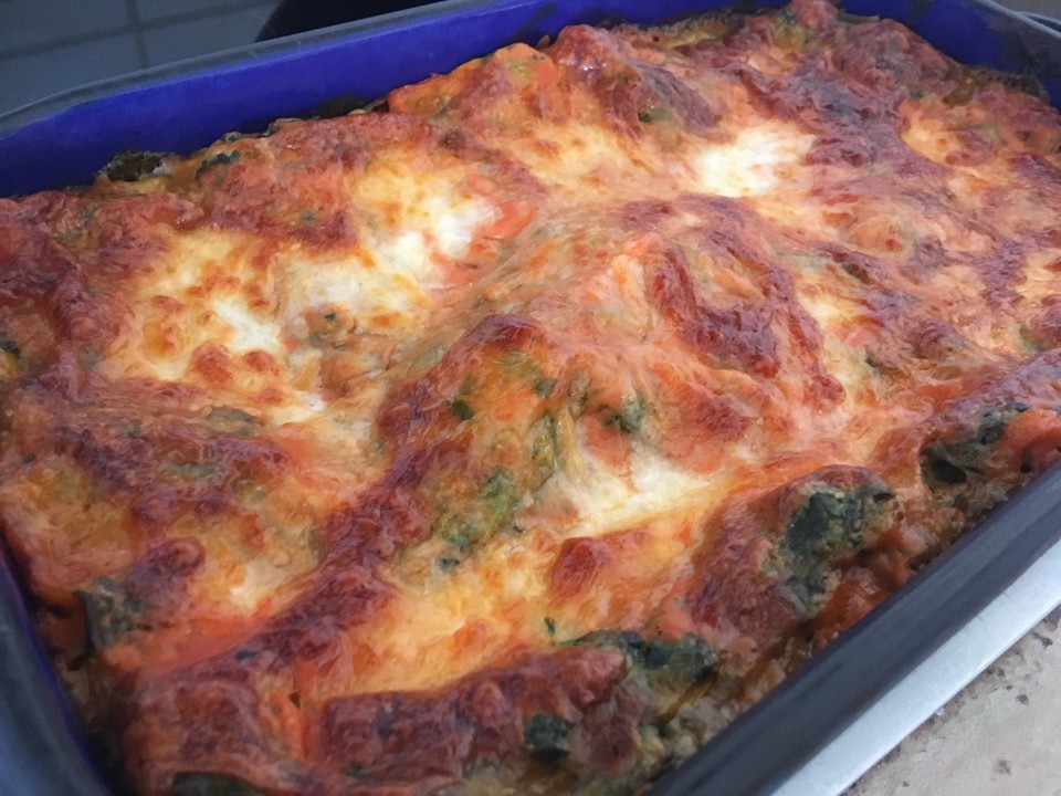 Vegetarische Spinat-Gemüse-Lasagne mit Tomatensoße von Caro_Dame | Chefkoch