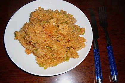 Chinesisches Reisfleisch mit dem Reiskocher (Bild)