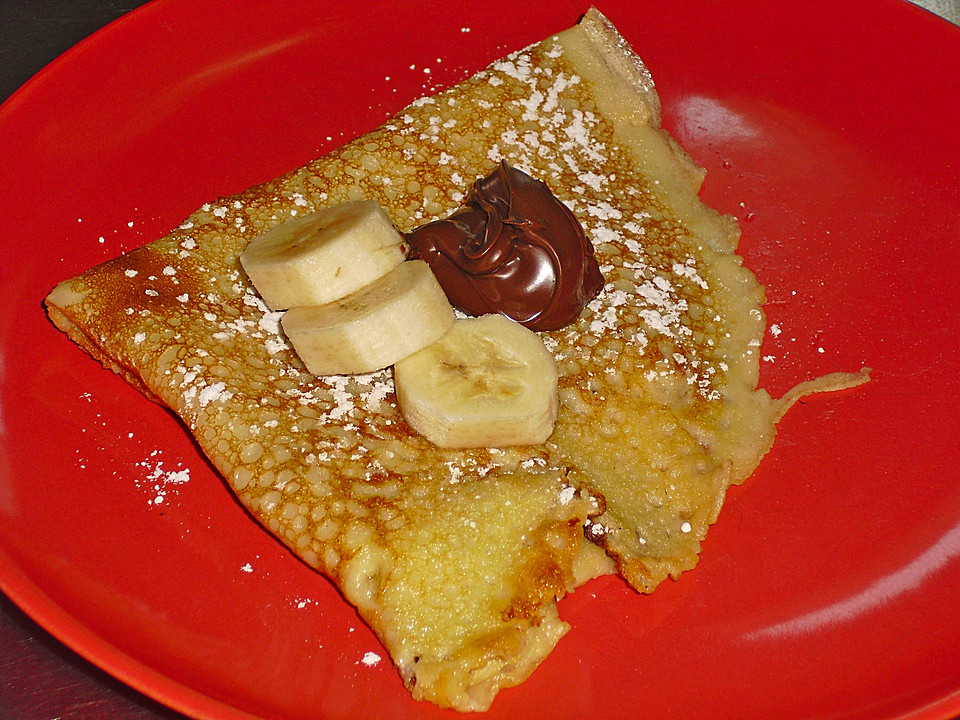 Pfannkuchen/Crêpes mit Nutella und Bananen von iguana57 | Chefkoch