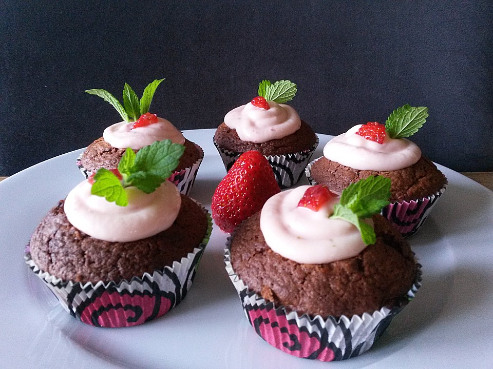 Cupcake Schoko Erdbeer Rezepte Chefkoch