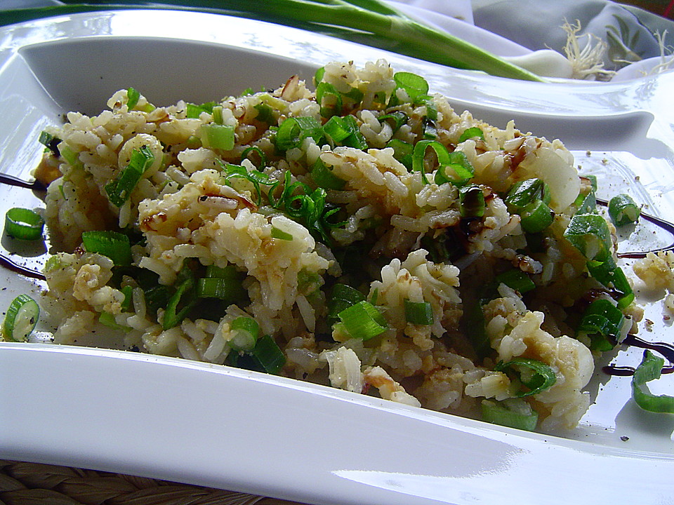Chinesischer gebratener Reis mit Frühlingszwiebeln und Ei von jowe2460 ...