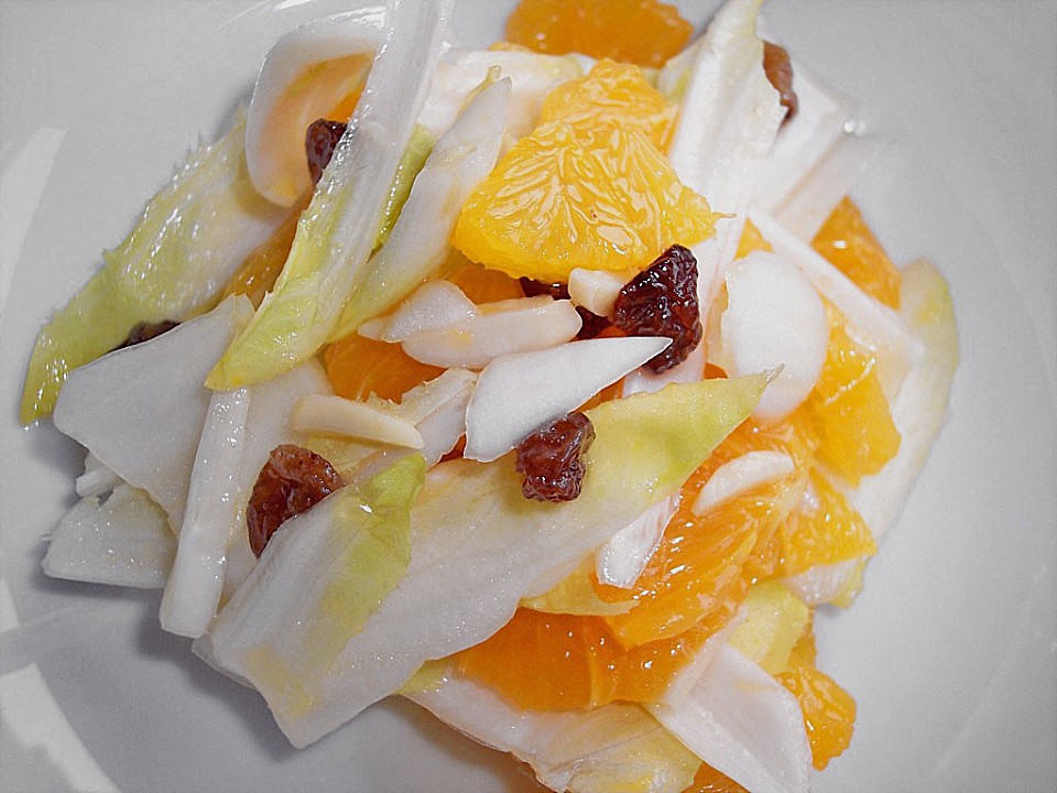 Wintersalat mit Chicorée und Orangen von matze- | Chefkoch