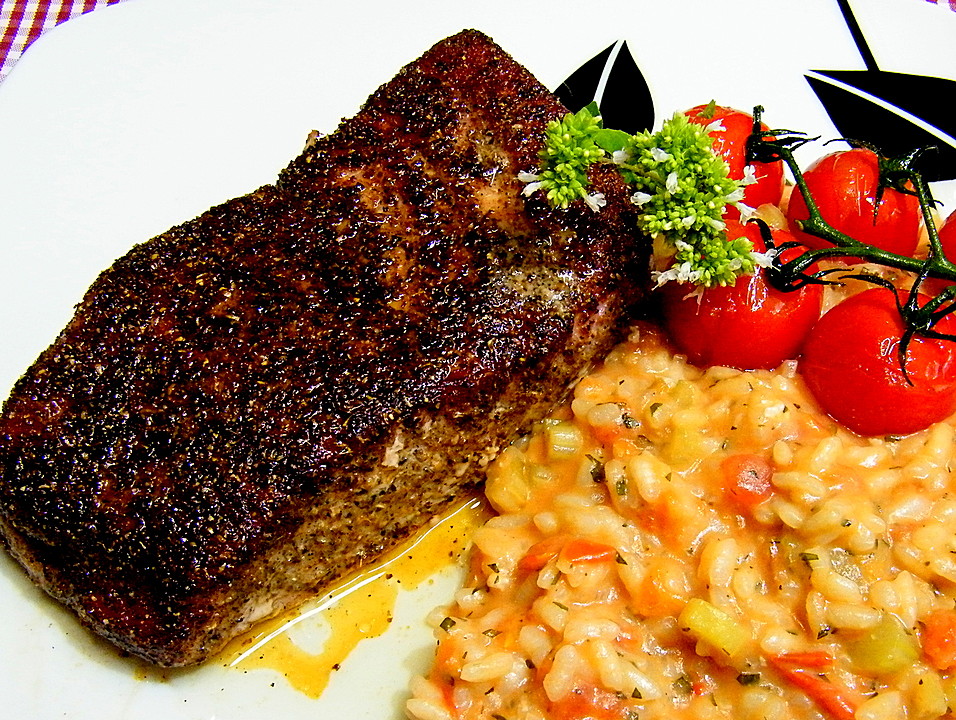 Thunfischsteak mit Gewürz-Pfefferkruste von moser1379 | Chefkoch