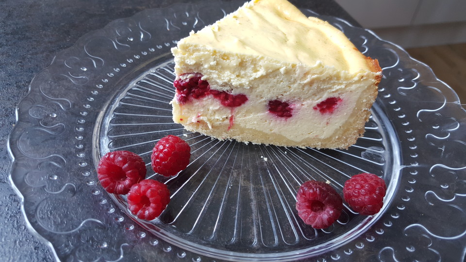 Käsekuchen mit Himbeeren von Jazzmin2987 | Chefkoch