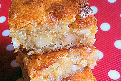 Crunchige Honig-Blondies mit Salzmandeln (Bild)