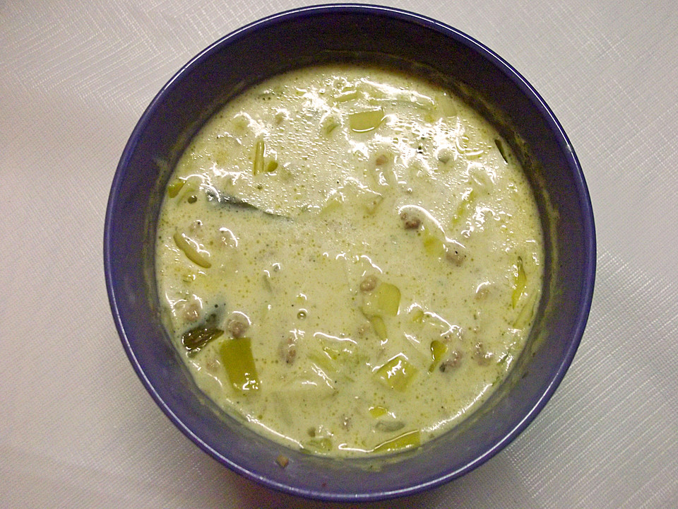 lauch käse suppe vegetarisch