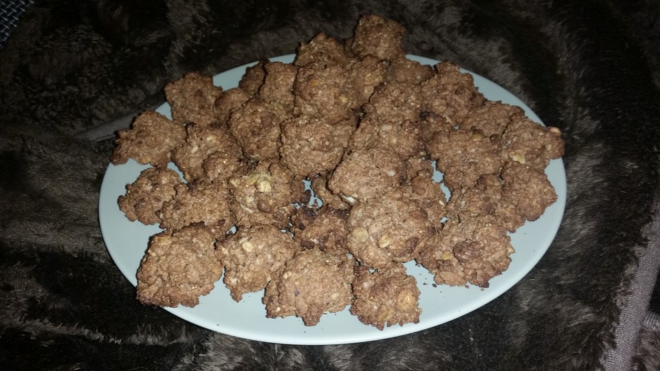 Haferflocken-Nuss-Schoko Kekse von Atilas | Chefkoch