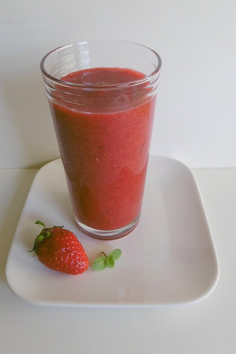 Erfrischender Erdbeer-Himbeer-Smoothie von Aika86 | Chefkoch