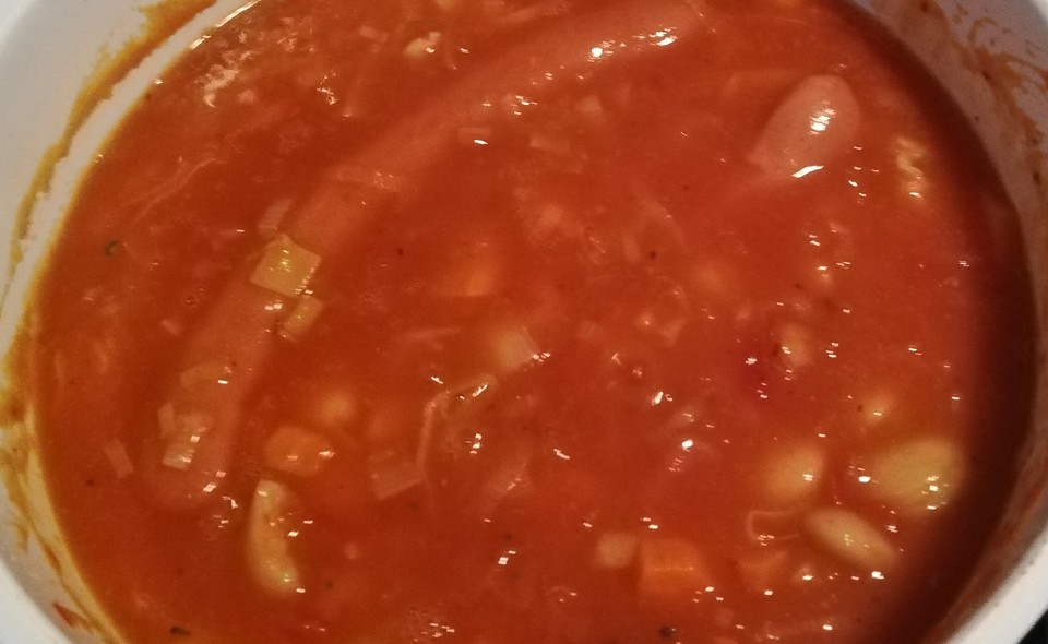 Griechische dicke weiße Bohnen in Tomatensoße von Greek_Fan | Chefkoch