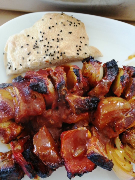 Schaschlik mit selbstgemachter Schaschliksoße von katzenbuckel | Chefkoch