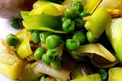 Erbsen & Lauch-Gemüse (Bild)