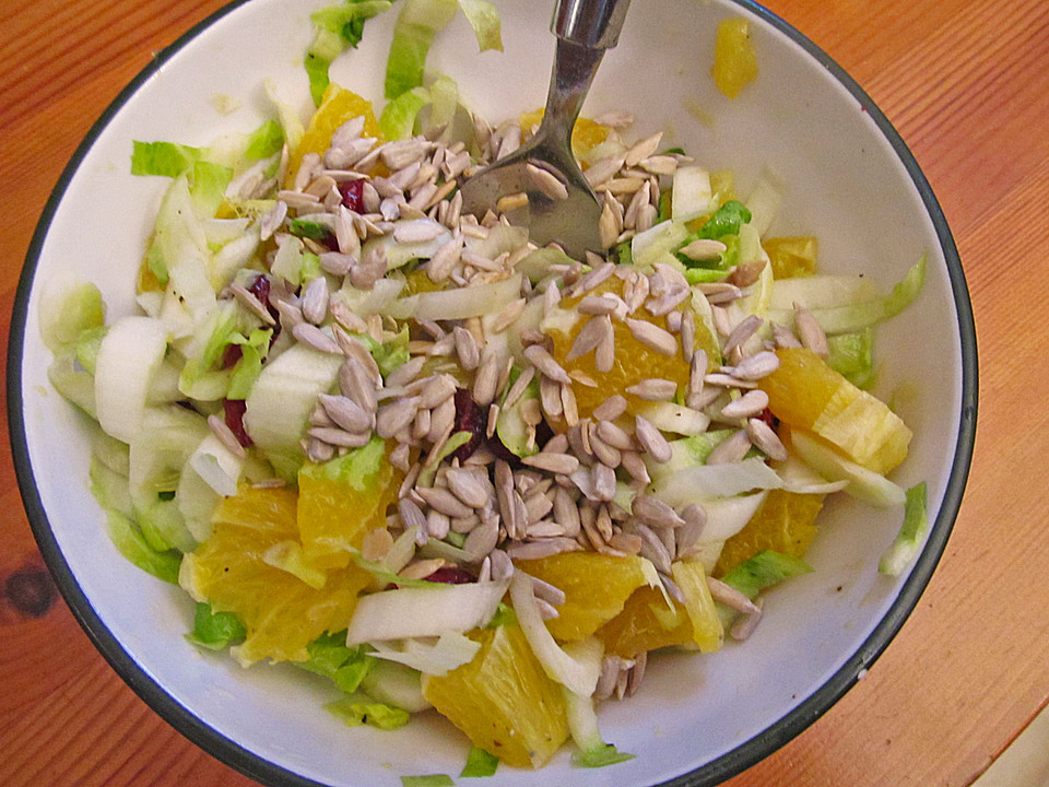 Chicoree - Salat mit Orangen von witwebolte | Chefkoch