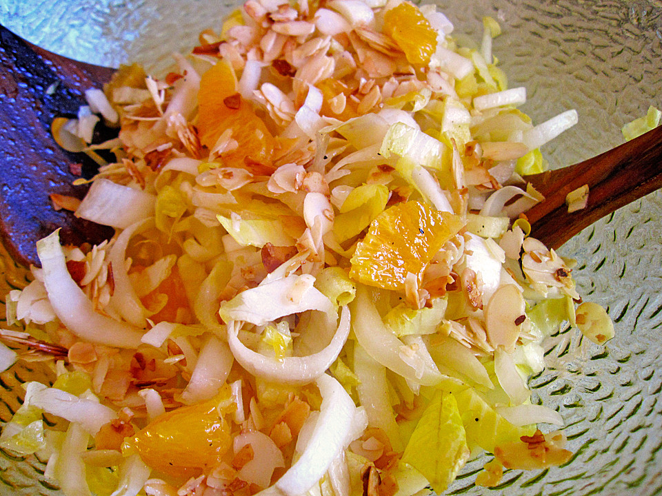 Chicoreesalat mit Orangen von witwebolte | Chefkoch