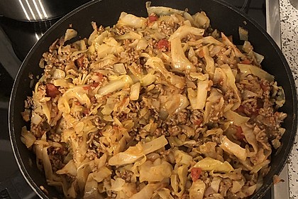 Weißkohl-Hackfleischpfanne (Bild)