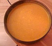 Kürbissuppe mit Ingwer und Kokosmilch (Bild)