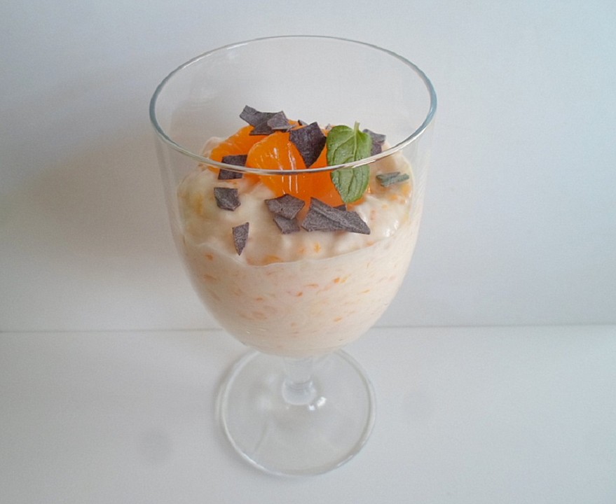 Vanille-Quark-Pudding mit Mandarinen von keks78 | Chefkoch