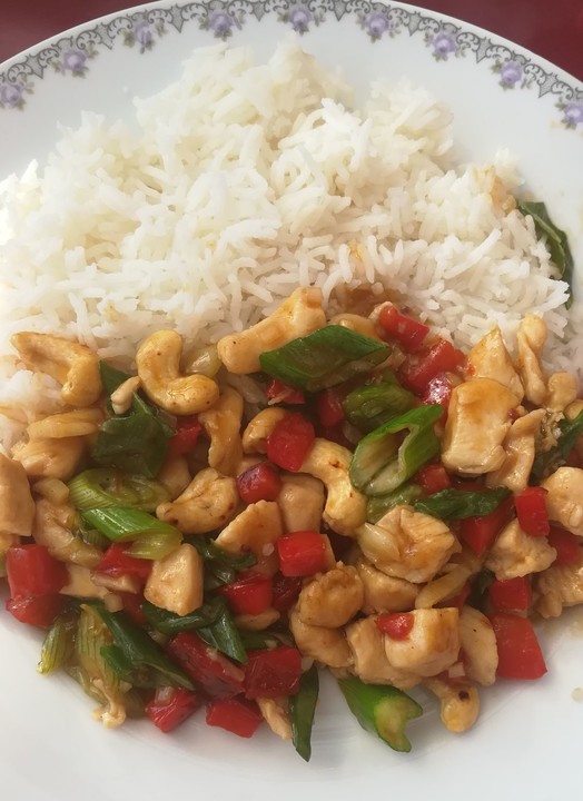 Glasiertes Huhn mit Hoisinsauce und Cashewkernen von Vader | Chefkoch