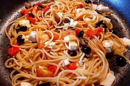 Spaghetti Mozzarella (Bild)