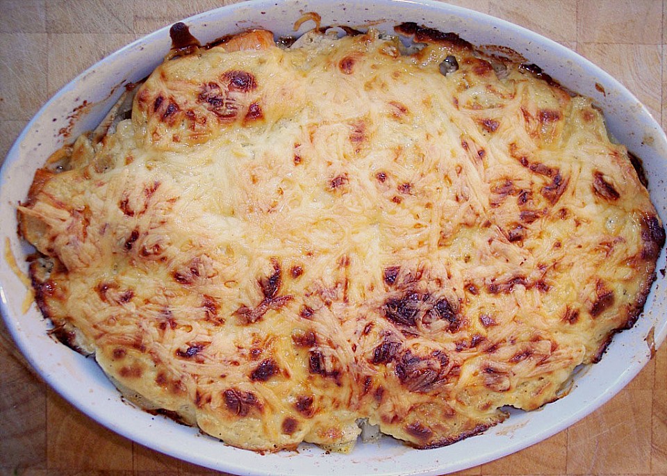 Kartoffel - Chicorée Auflauf mit Lachs von otto42 | Chefkoch