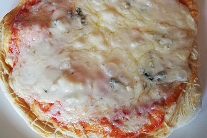 Pizza quattro formaggi / Pizza bianca (Bild)