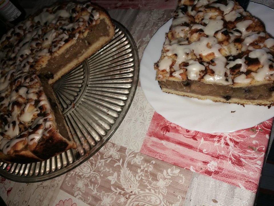 Apfel-Walnuss-Kuchen mit Decke von Frauke_Holle | Chefkoch