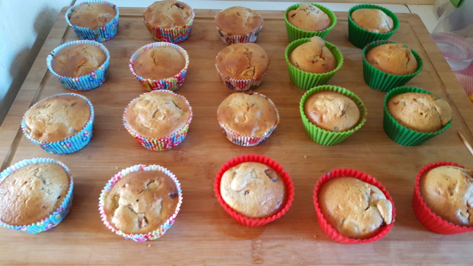 Vanillemuffins mit Schokotropfen von citygirl99 | Chefkoch.de