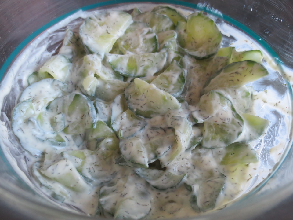 Gurkensalat mit Creme fraiche von rundler | Chefkoch