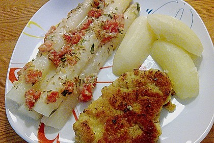 Spargel mit Parmesan-Kruste (Bild)