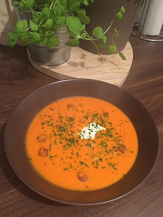 Paprika-Tomaten-Suppe von sincerelylisl | Chefkoch