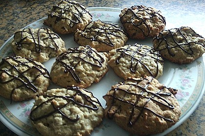 Erdnussbutter-Müsli-Cookies (Bild)