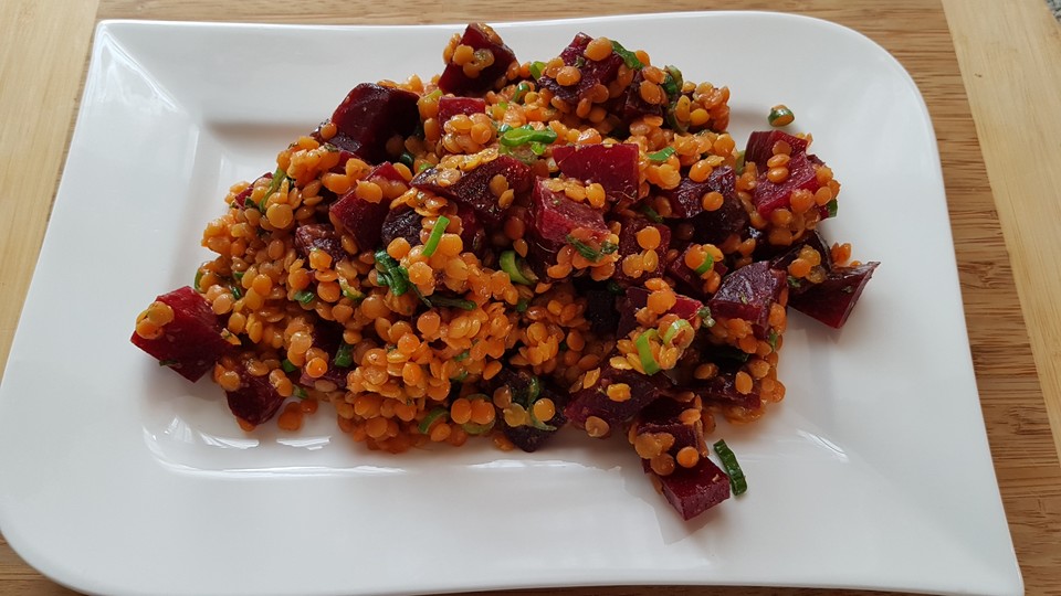 Rote-Linsen-Salat mit Roter Bete von SessM | Chefkoch