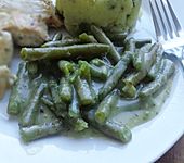 Grüne Bohnen mit Chili und Feta (Bild)