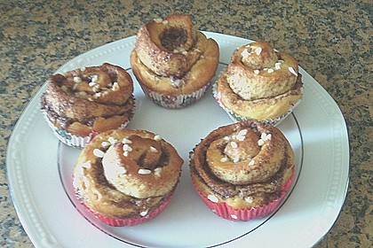 Zimtschnecken-Muffins (Bild)