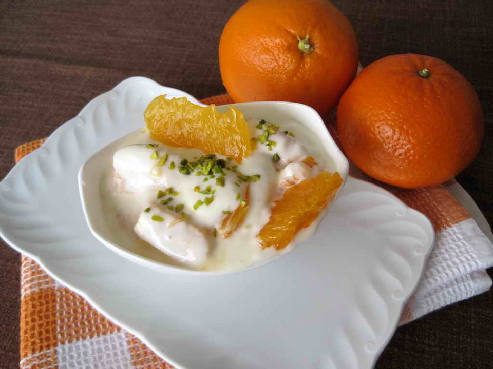 Leichtes Joghurt-Orangen-Dessert von SessM | Chefkoch.de