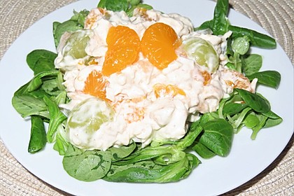 Fruchtiger Salat vom Putenfleisch (Bild)
