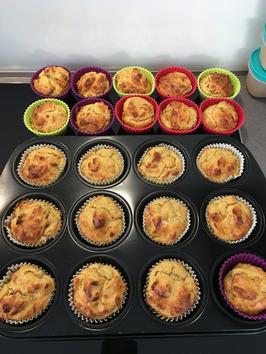 Eiweißreiche cleane und saftige Sportler-Apfel-Muffins von house-katze ...