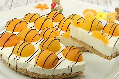 Aprikosen-Cheesecake ohne Backen (Bild)