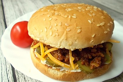 Sloppy Joes – Amerikanische Hackfleisch-Burger (Bild)