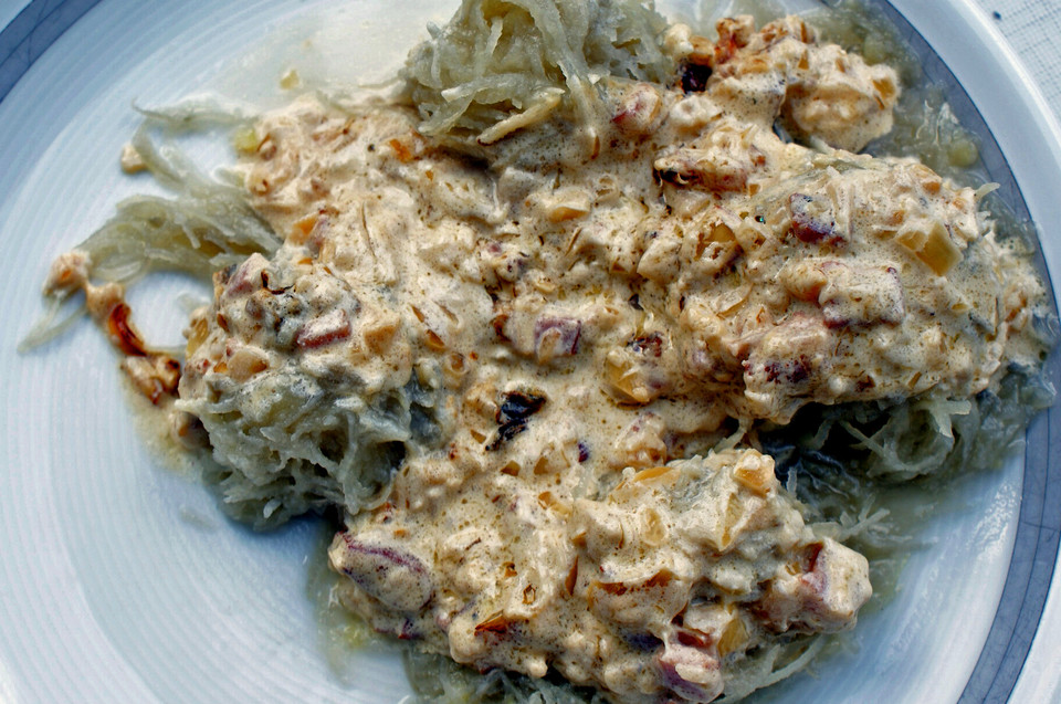 Kartoffelklöße mit Speck-Zwiebel-Sahne-Sauce von Stephan-kocht-gerne ...